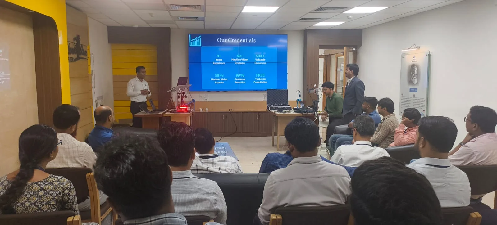 Audience attending a technical training session
