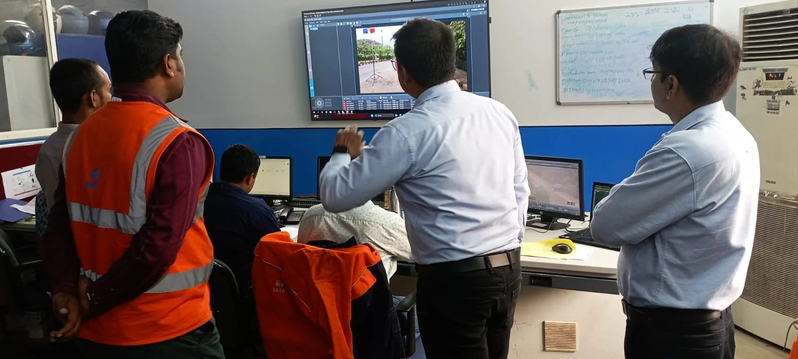 N.K. Network Solutions Pvt. Ltd. technical team reviewing monitoring systems